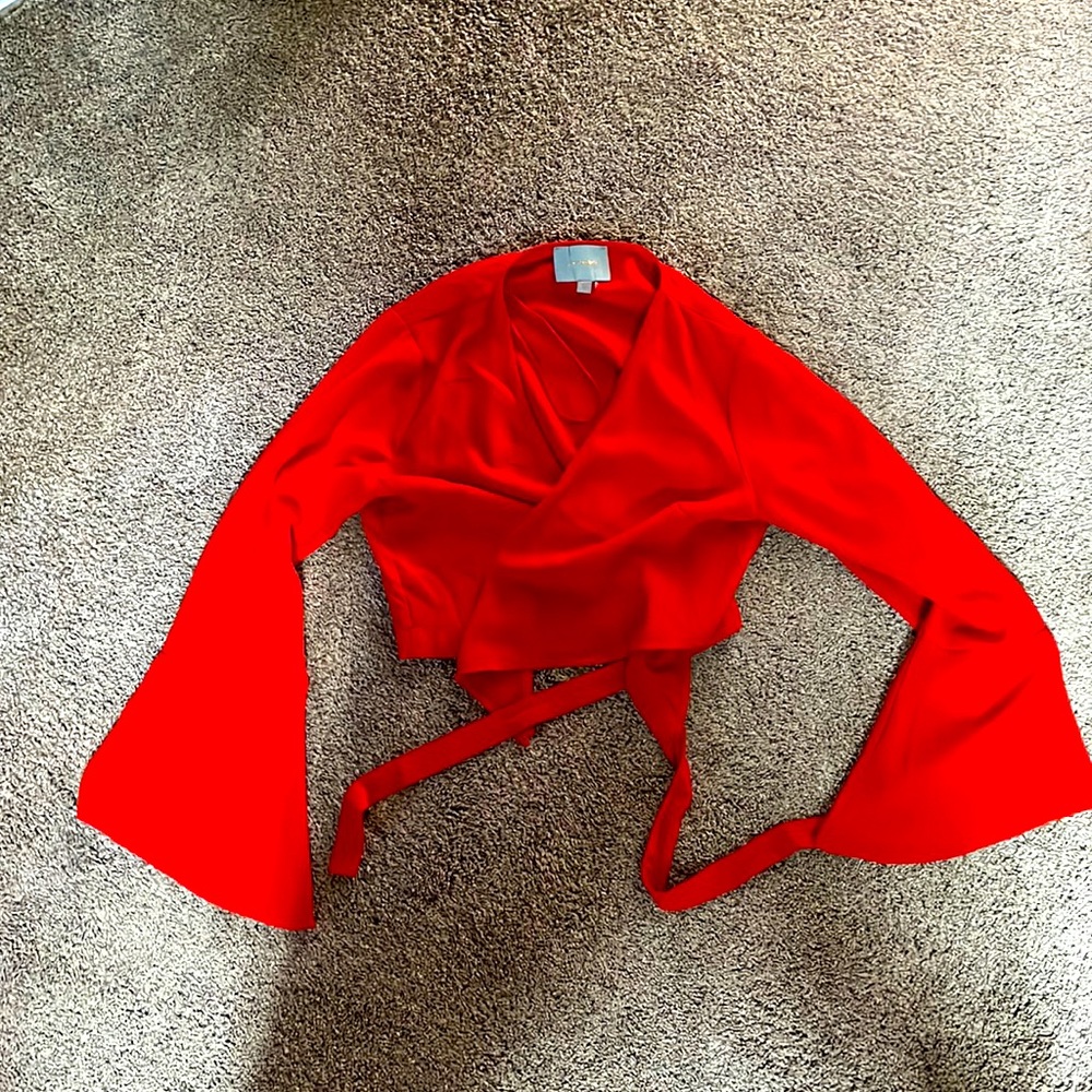 Orange blouse